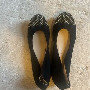 J. Crew Black Studded Women's Flats